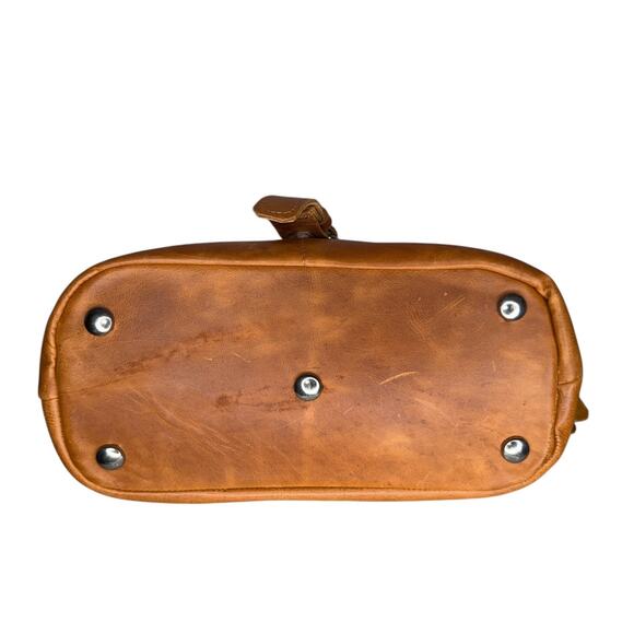 Epiphanie Camera Bag Sophia Leather Satchel Crossbody Camel Leather Studded - Picture 10 of 12